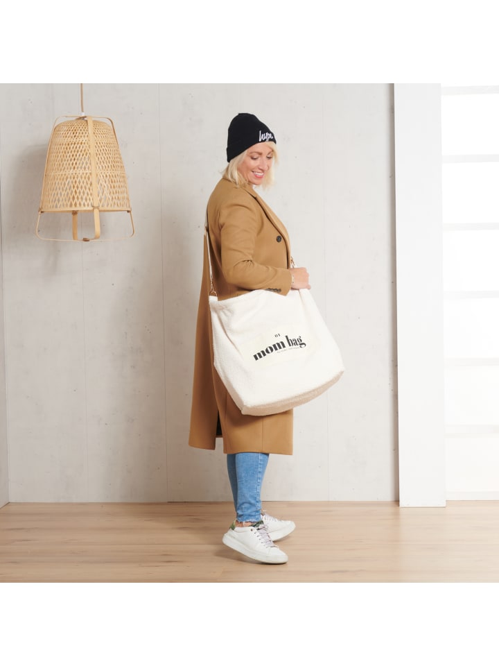 nordic coast company  Mom Bag Wickeltasche Teddy Natur günstig kaufen onesize