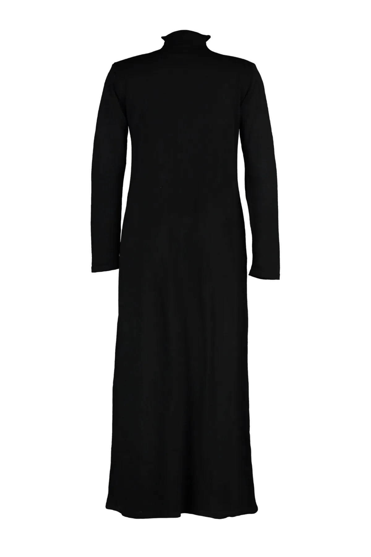 Trendyol Modest  Schwarzes Rollkragen-Strickkleid TCTAW23EB00001