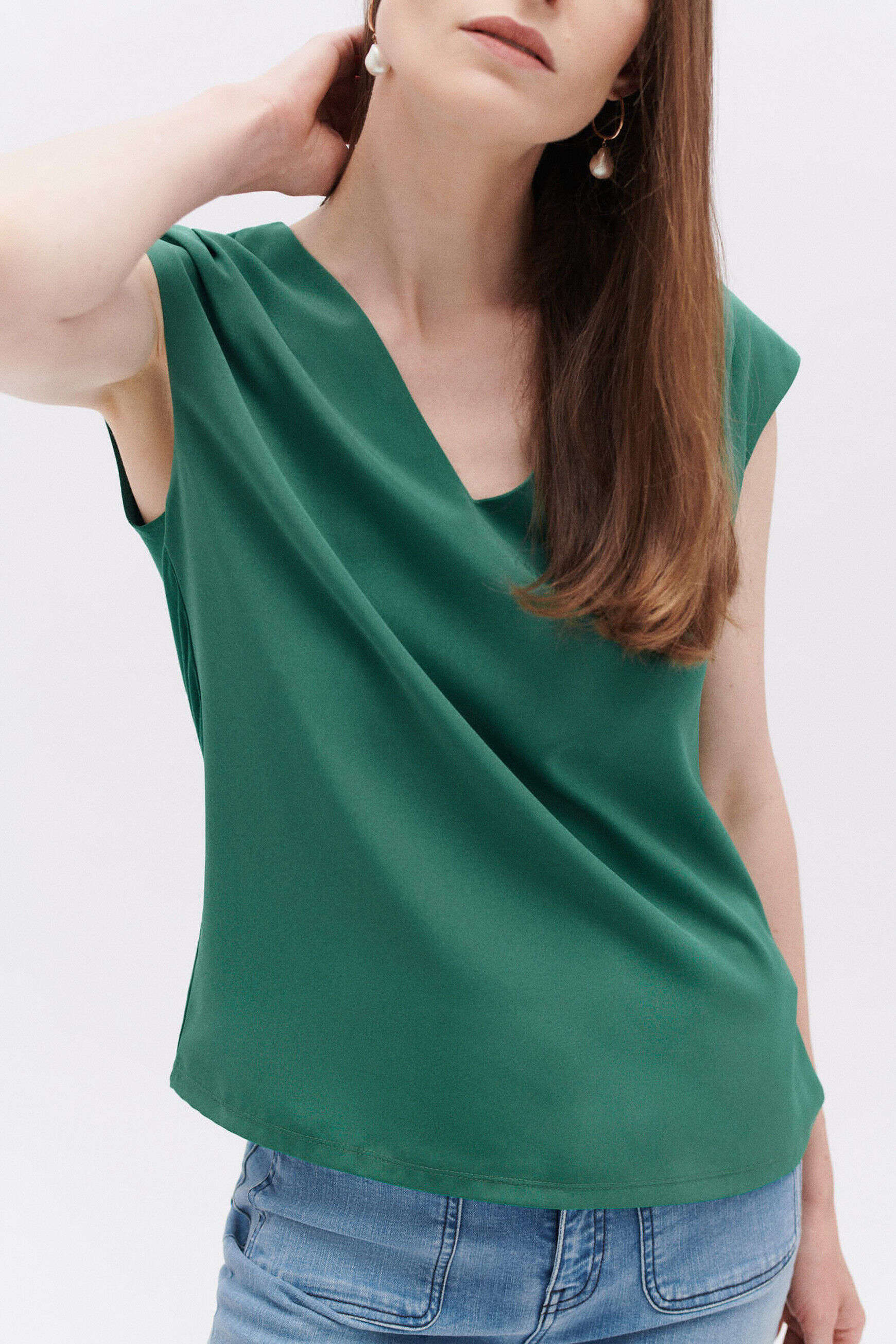 T-shirt tkaren vert menthe femme