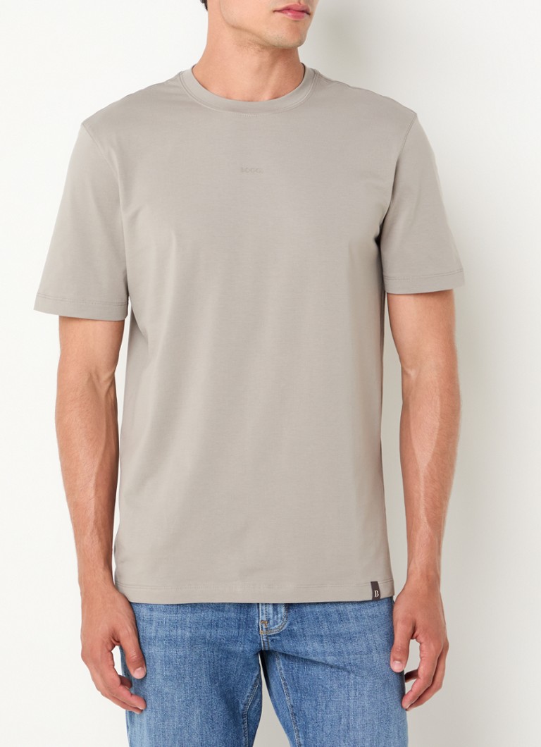 Tricou Boggi Milano cu logo, confecționat din material elastic.