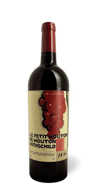 Bordeaux Le Petit Mouton de Mouton Rothschild Second vin du Château Mouton-Rothschild Pauillac  2014  75 cl - Rouge