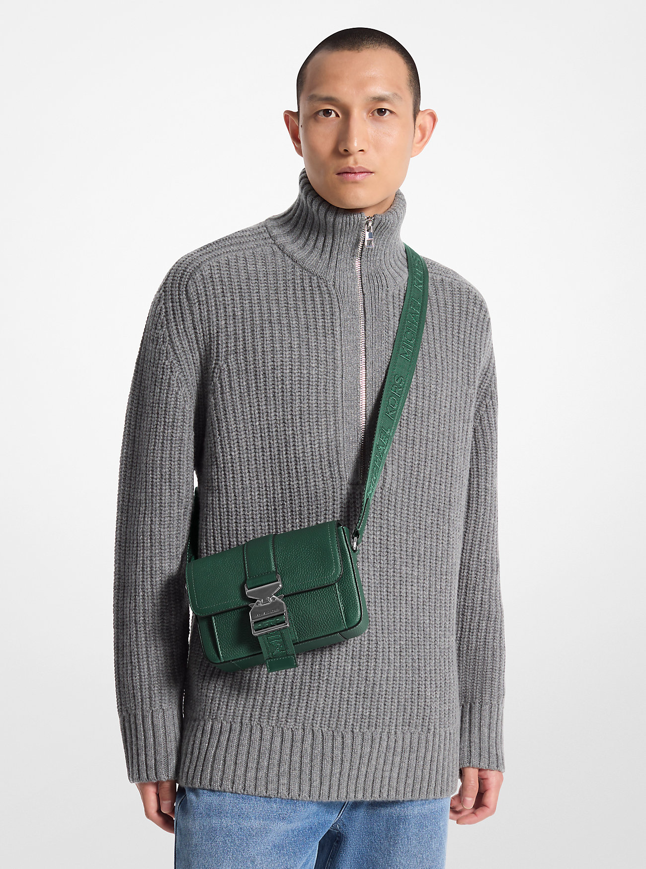 Torba na ramię Hudson Pebbled Leather - BOSCO