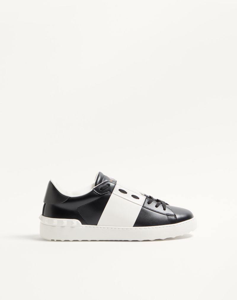 Baskets ouvertes en cuir de veau
