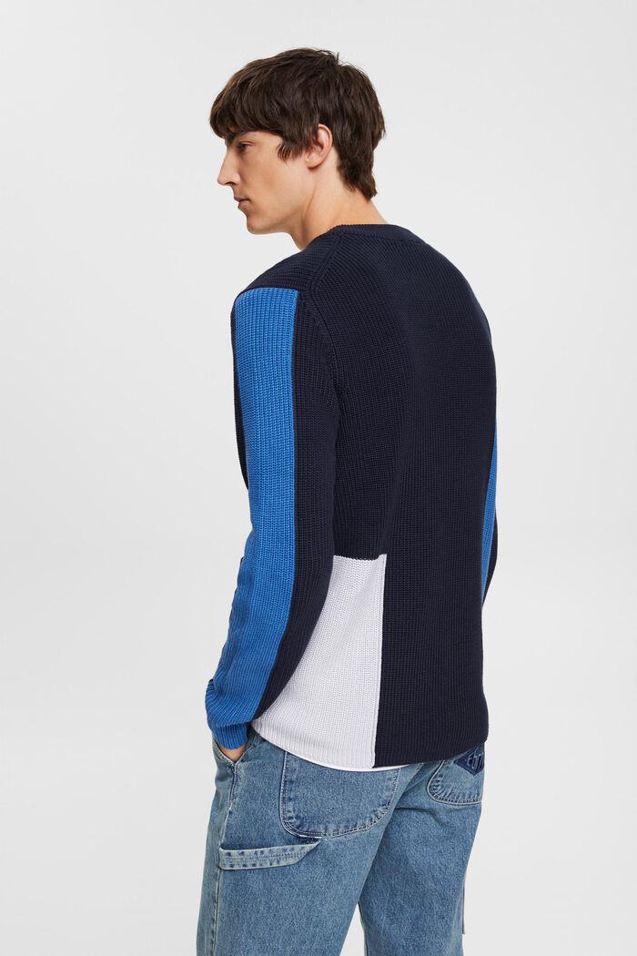 Strickpullover im Colorblock-Design