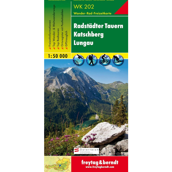 Radstädter Tauern. Katschberg. Lungau 1 : 50 000. WK 202 - Wanderkarte