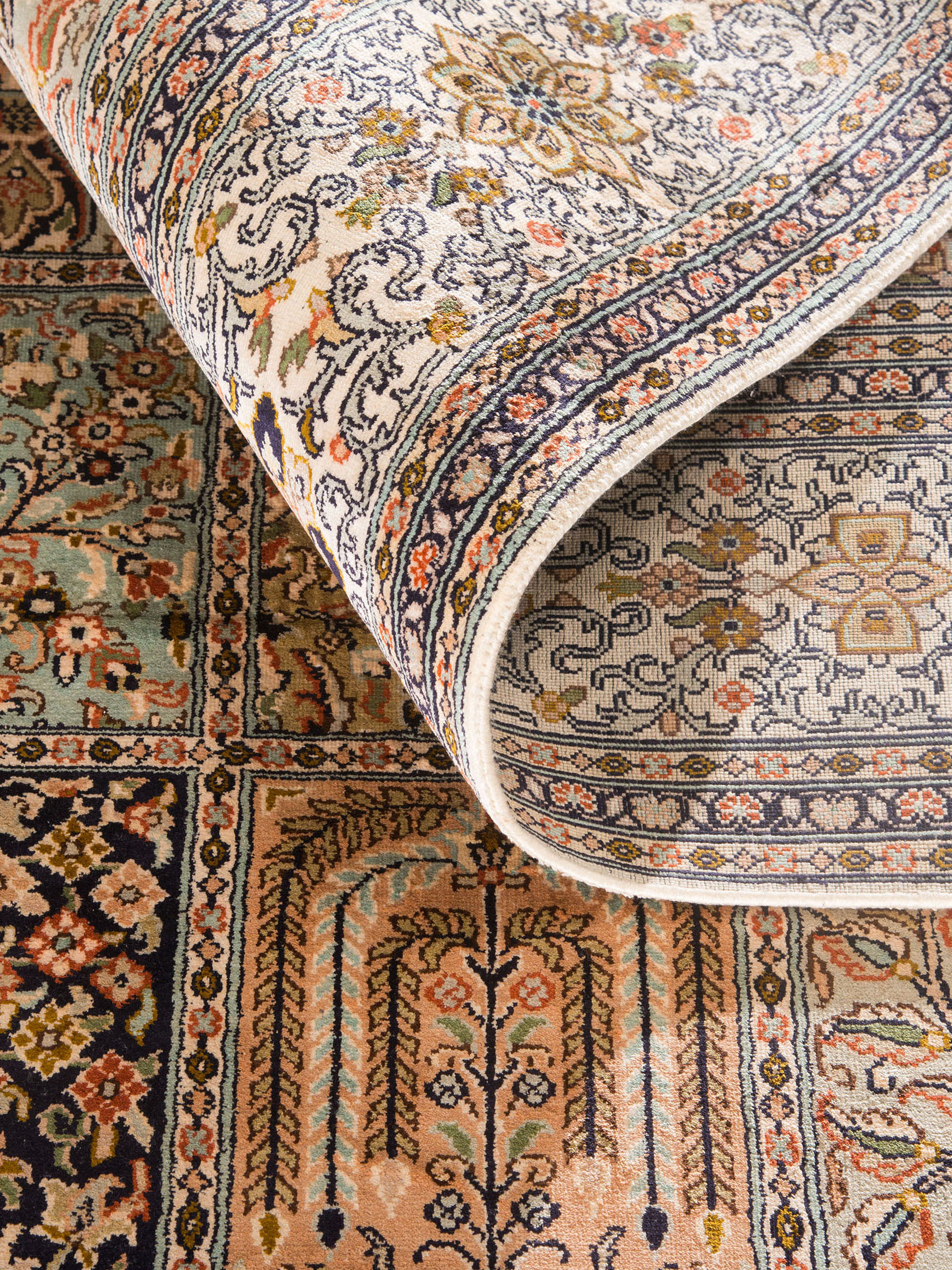 Kaschmir Seide 18/18 ca. 170 x 253 cm, Unikat / Einzelstück