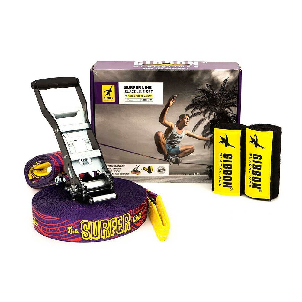 Gibbon Slackline Slackline Surferline Treewear, Longline, Waterline und Trickline in einem