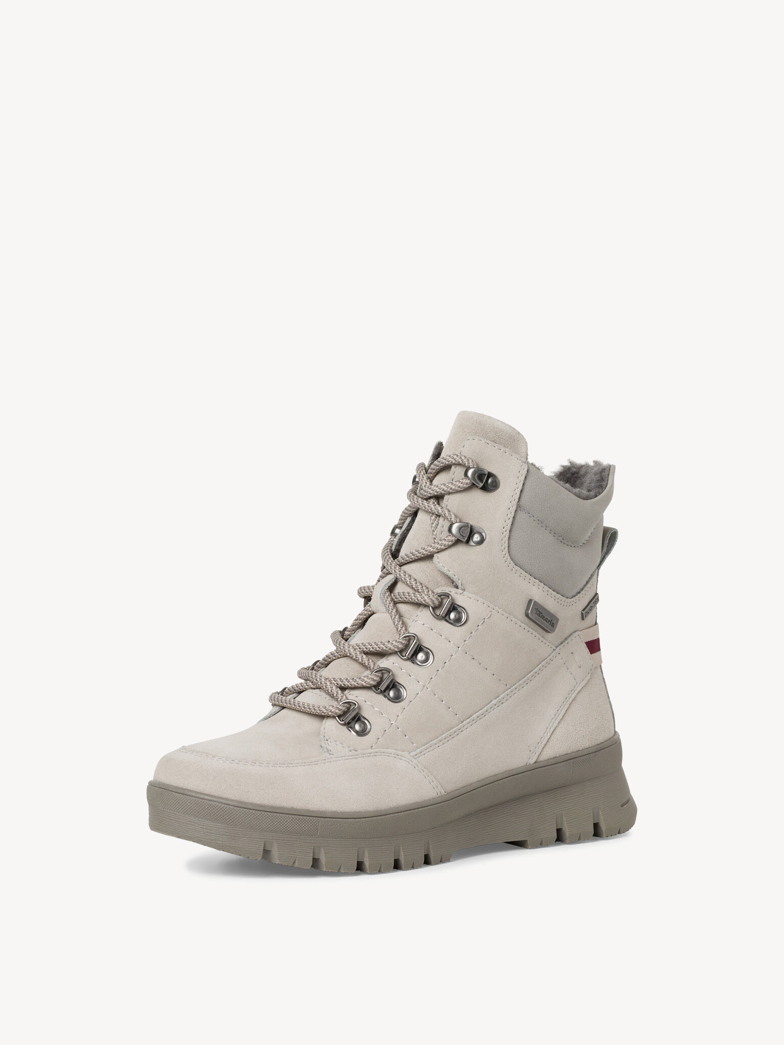 Bottine en cuir - gris