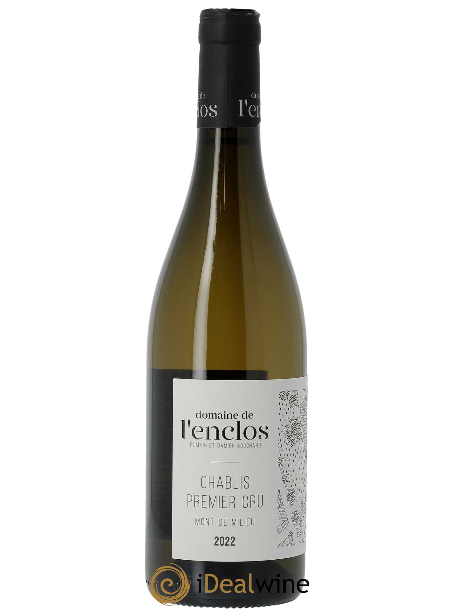 Chablis 1er Cru Mont de Milieu Domaine de l'Enclos  2022 - Lot de 1 Bouteille