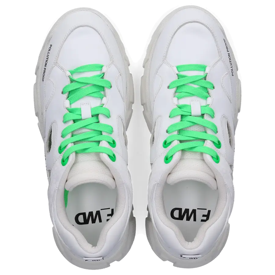 F_WD - Sneaker low FWS340 Eco Nappaleder Logo weiß - weiß