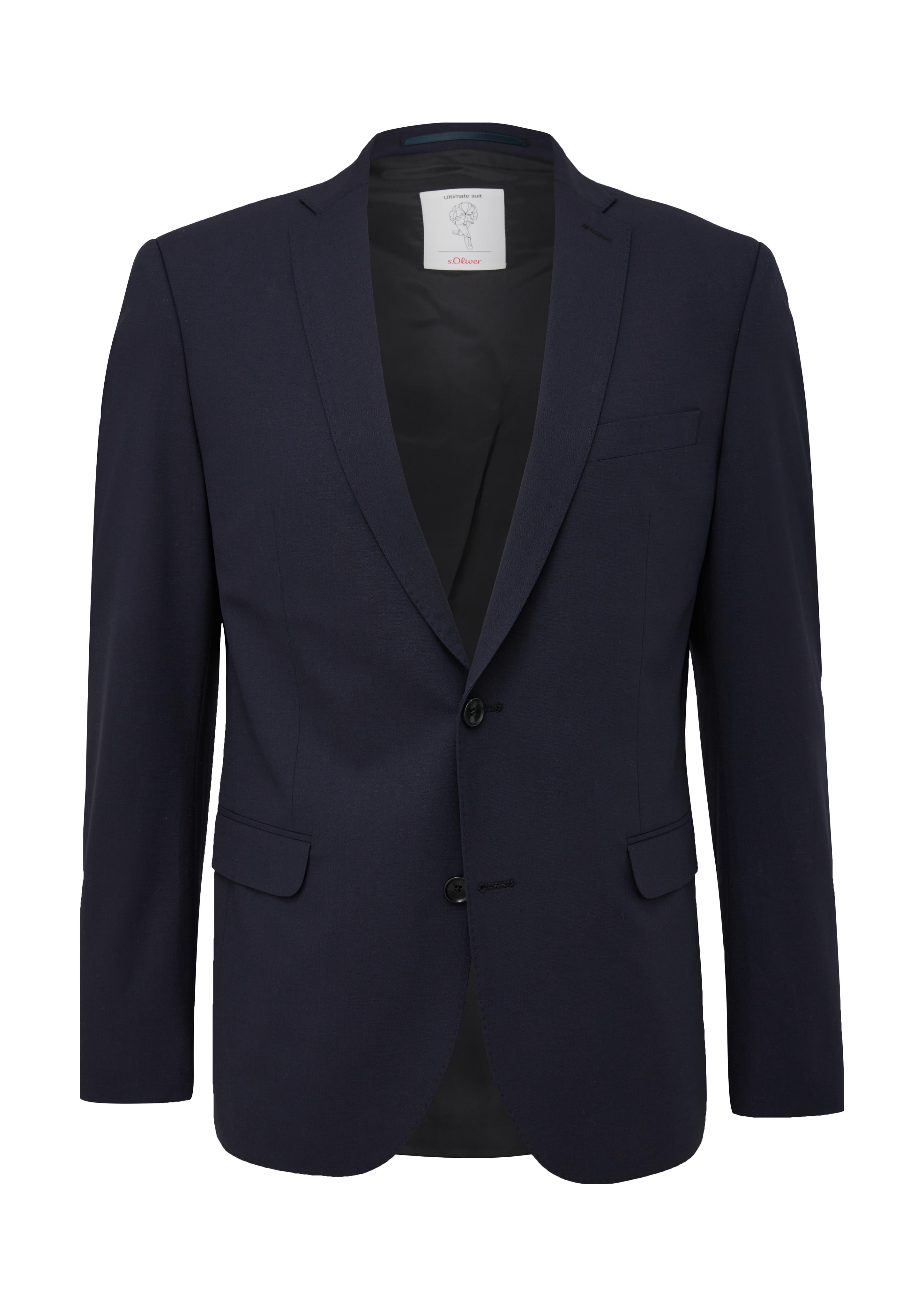 Slim: Elastisches Sakko in Wollmix  2134202-5952