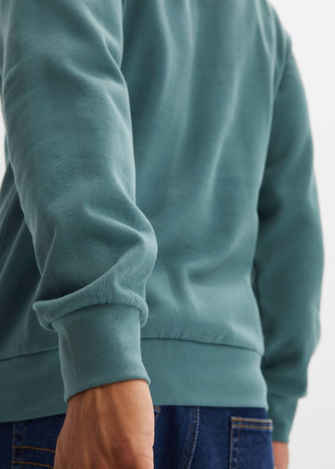 Sweatshirt mit Troyerkragen
