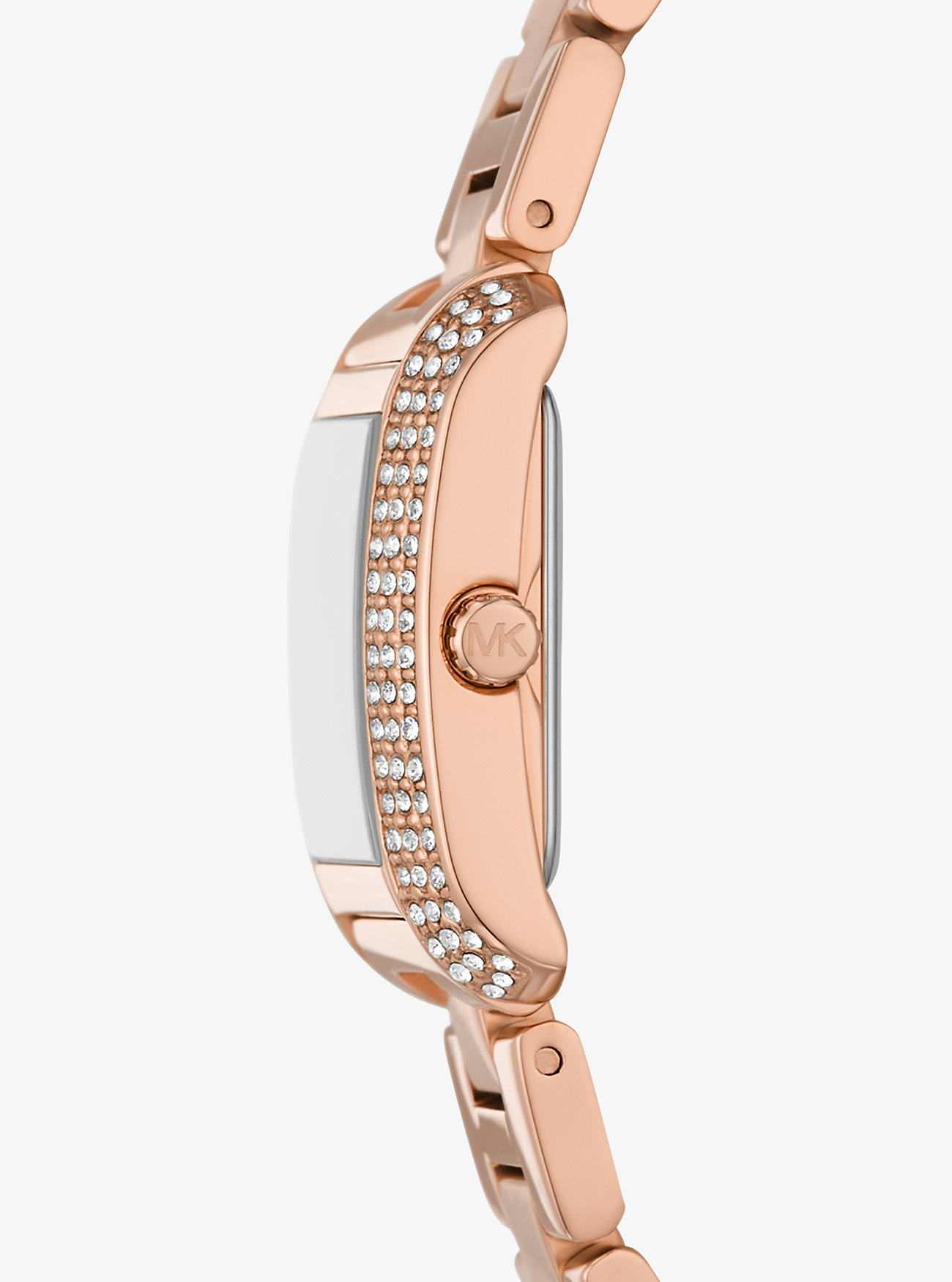 Mini Emery Pavé gavesett med klokke og armbånd i roségull – ROSÉGULL