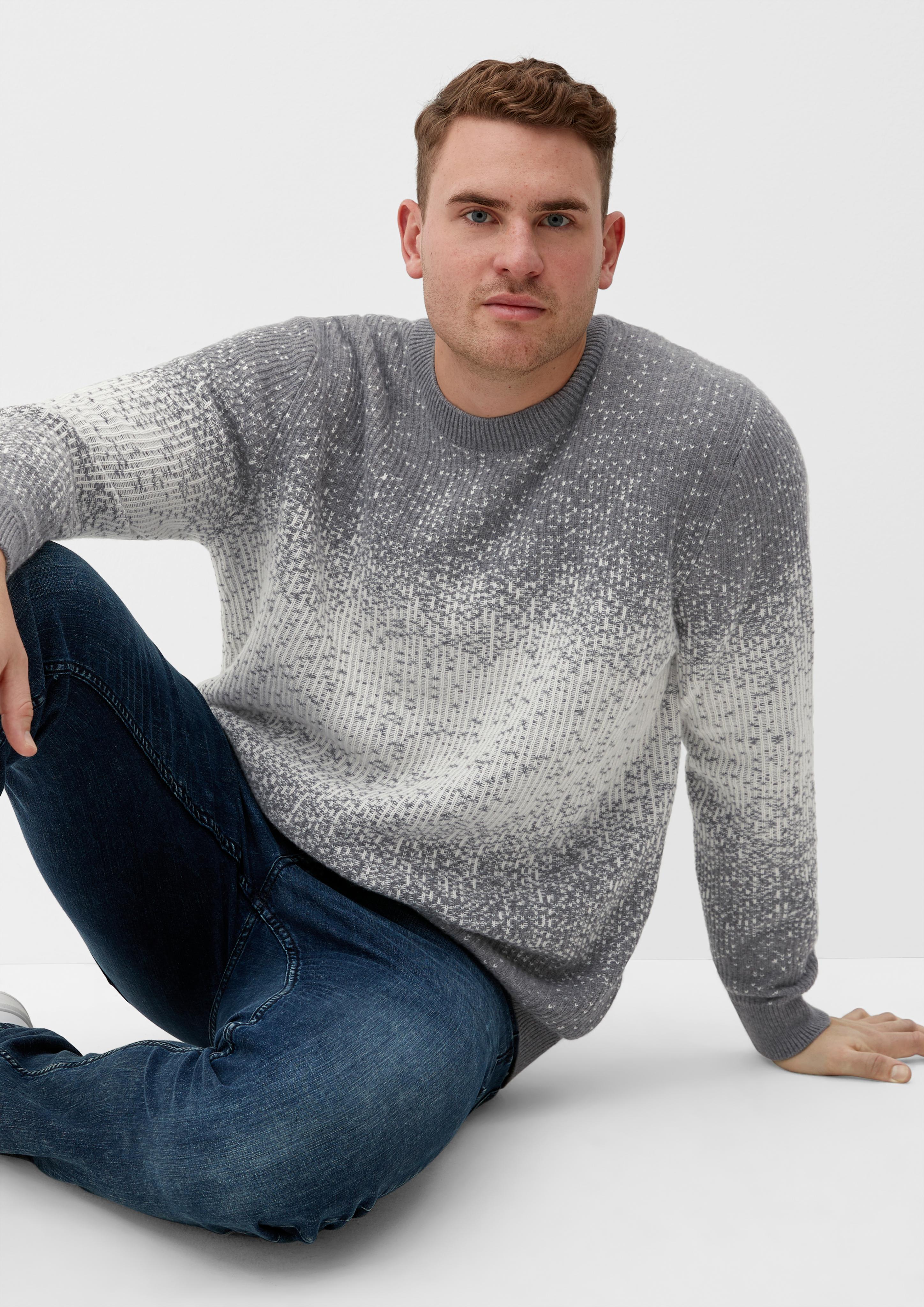 Strickpullover im Jacquard-Design  2128122-97X1