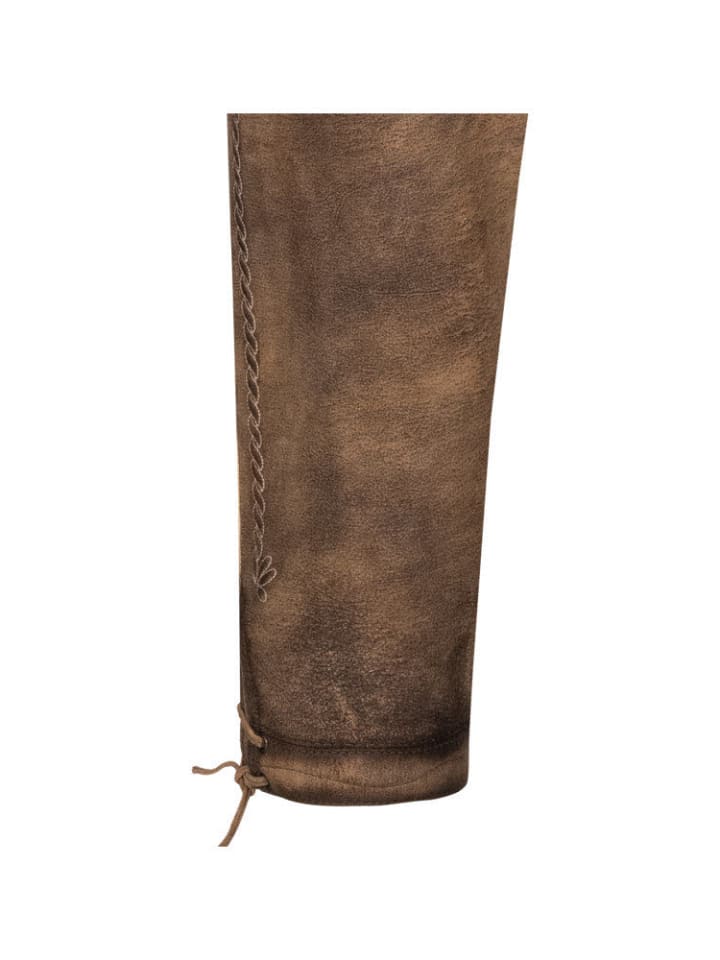Nübler Lederhose Kniebund Schorsch in Braun günstig kaufen