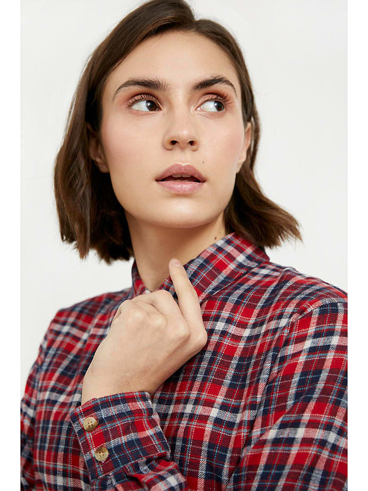 Finn Flare Hemdblusenkleid in red günstig kaufen XS