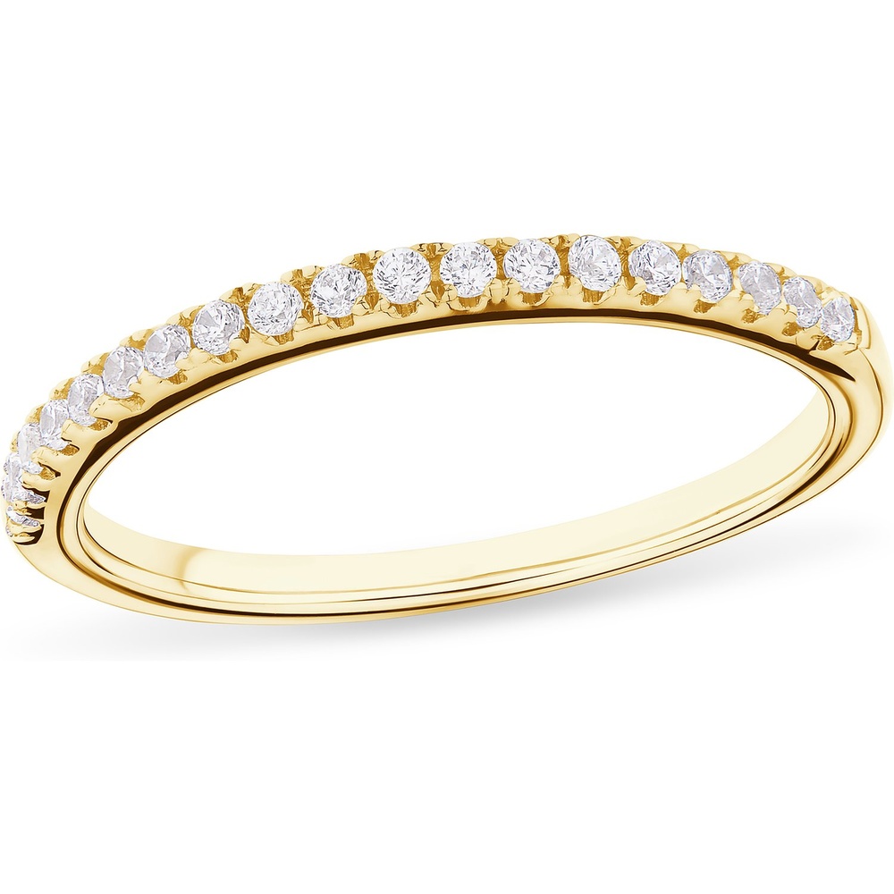 FAVS Bague pour femme 925 Argent or jaune Bague