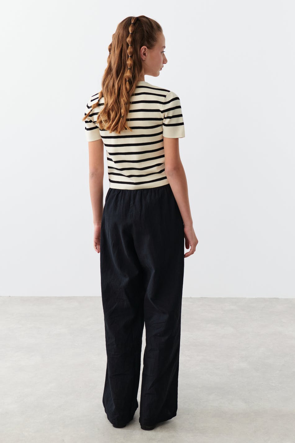 Y linenmix trousers