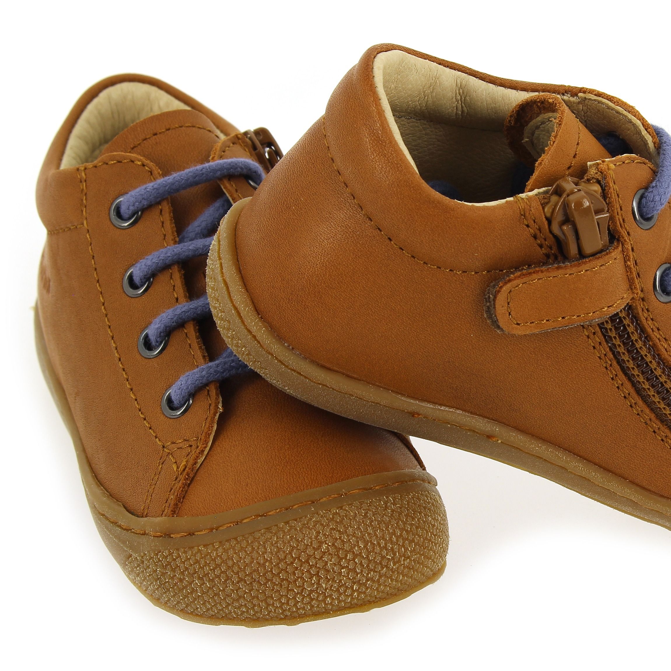 Naturino  COCOON ZIP NAPPA BOY - Cognac