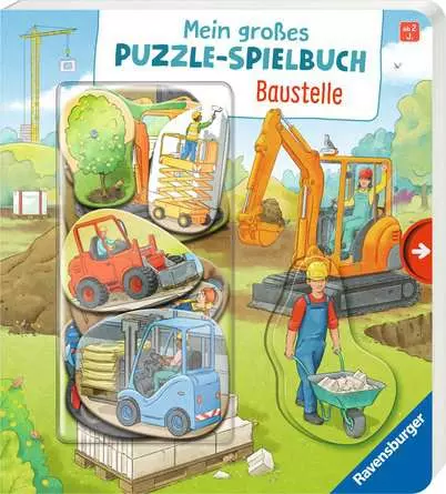 Mein großes Puzzle-Spielbuch: Baustelle