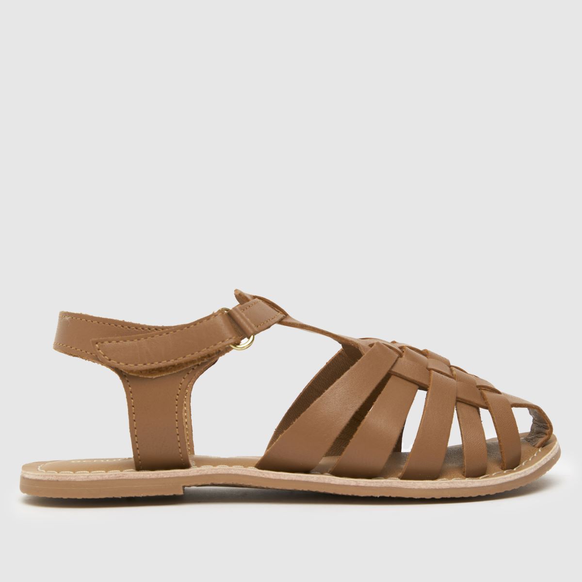 Schuh Tan Trance Slitsade Fisherman Flickor Junior Sandaler