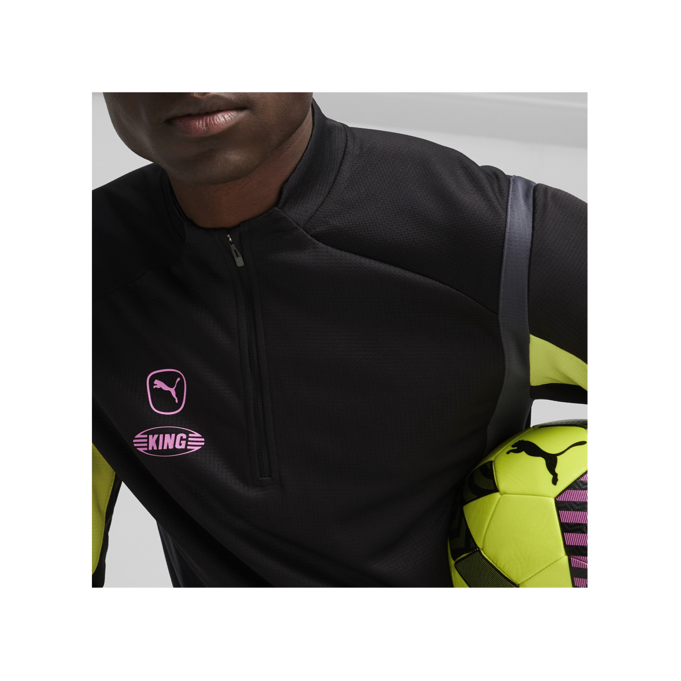 PUMA KING Pro HalfZip Sweatshirt Schwarz F05