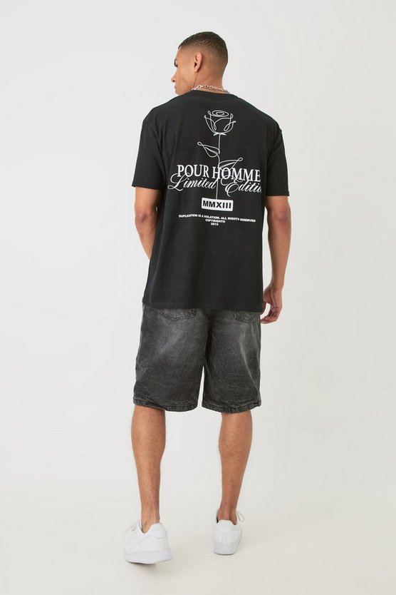 Oversize T-Shirt mit floralem Print