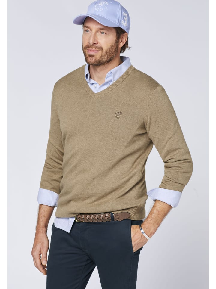 Polo Sylt Strickpullover in Grau günstig kaufen