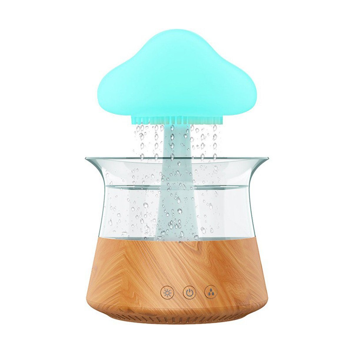 autolock Luftbefeuchter Luftbefeuchter Rain Cloud Mini Luftbefeuchter Regen Pilz Lampe, Air Humidifier mit 7 Farben Wassertropfen Regengeräusche