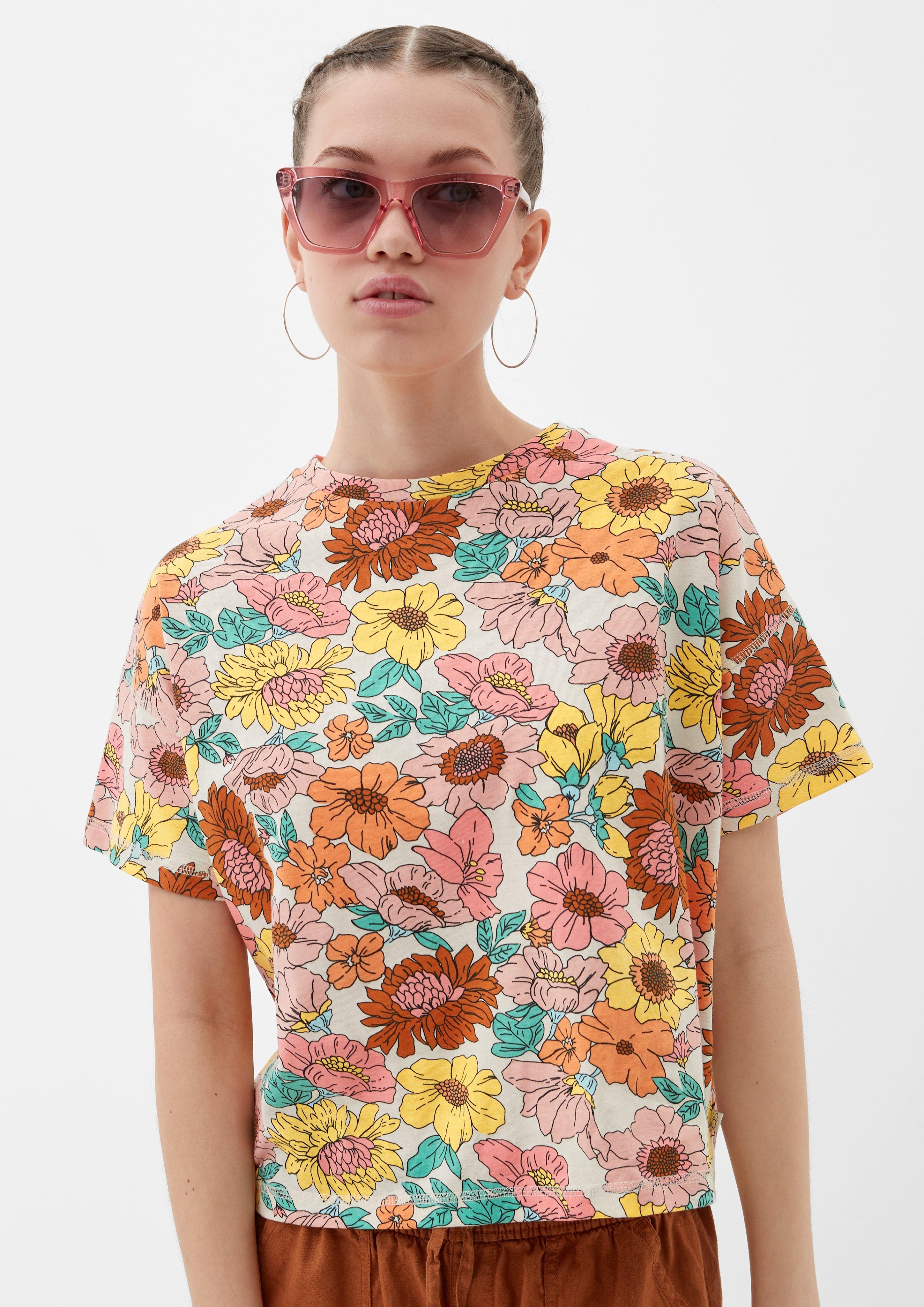 Baumwollshirt mit Allover-Print  2131309-08A0