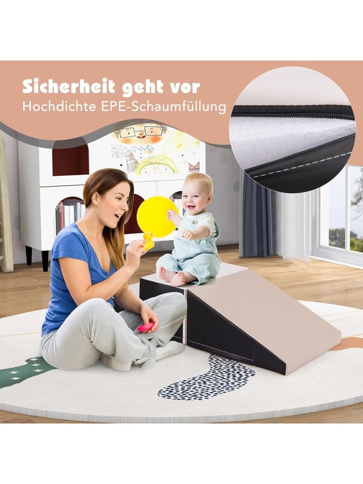 COSTWAY 2 TLG. Schaumstoffbausteine Kinder in Grau günstig kaufen onesize