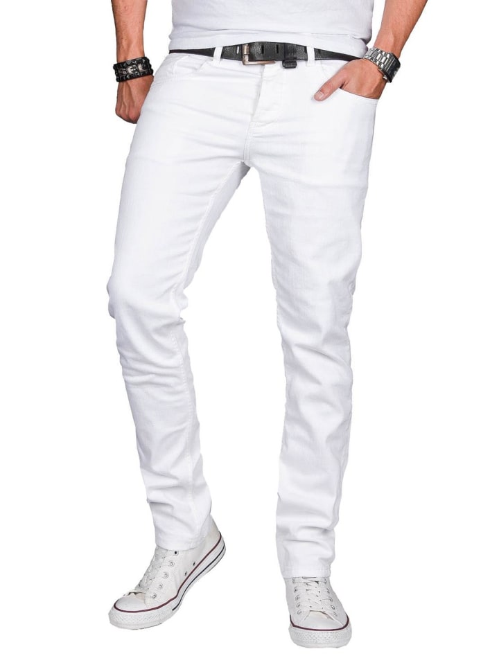 Alessandro Salvarini Jeans Salvarini-Basic-Multi in Weiß günstig kaufen