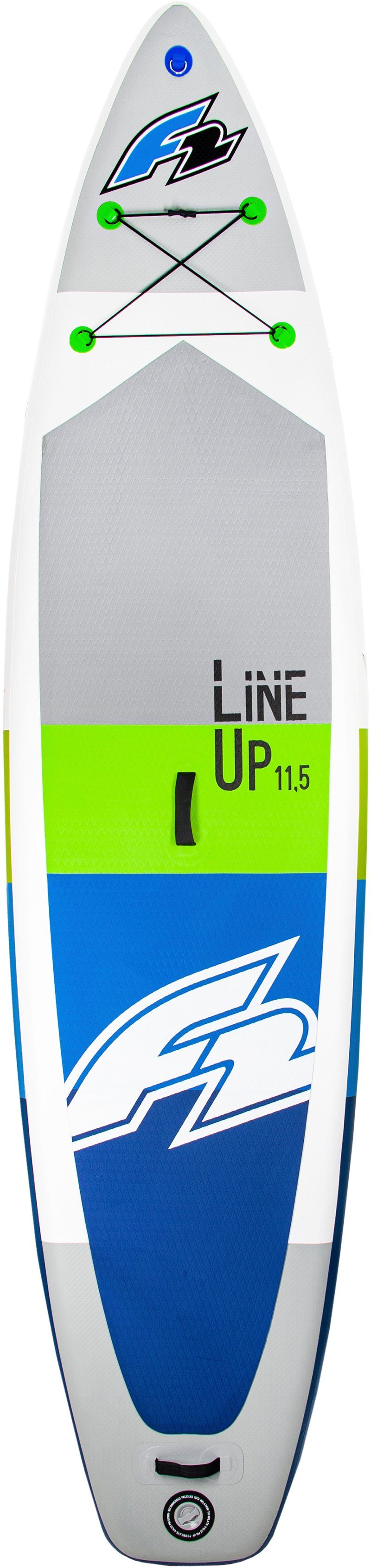 F2 Inflatable SUP-Board F2 Line Up SMO blue mit Alupaddel, (Set, 5 tlg), Stand Up Paddling