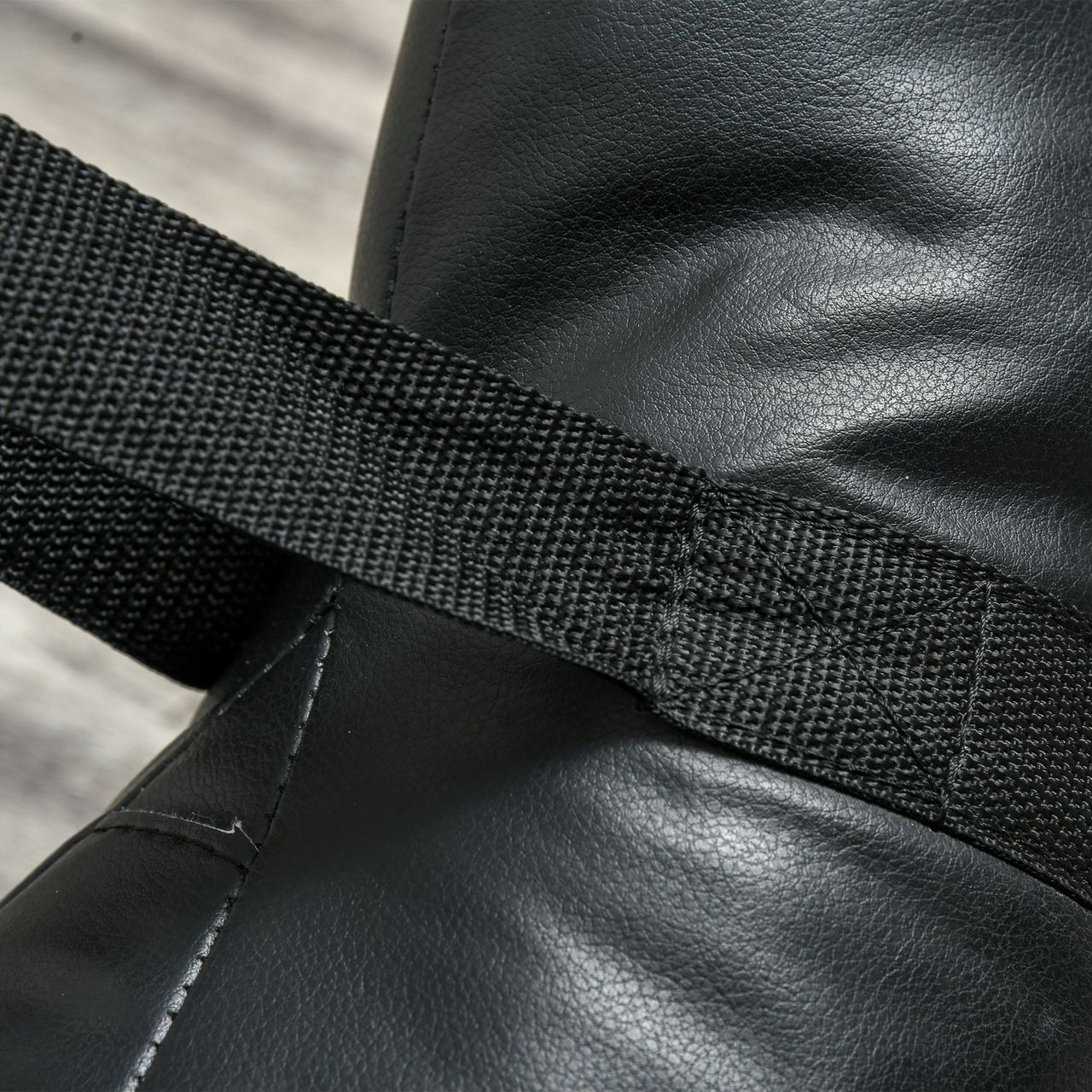 HOMCOM Bulgarian Bag Krafttrainingstasche 25kg Krafttraining Trainingsgerät für Fitnesscenter und Zuhaus Gewichtssack Sandsäcke mit 2 Griffen und 2 Tragegurten Metallsand Schwarz