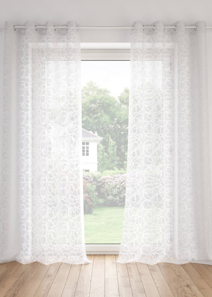 Gardine mit Druck (1er Pack)