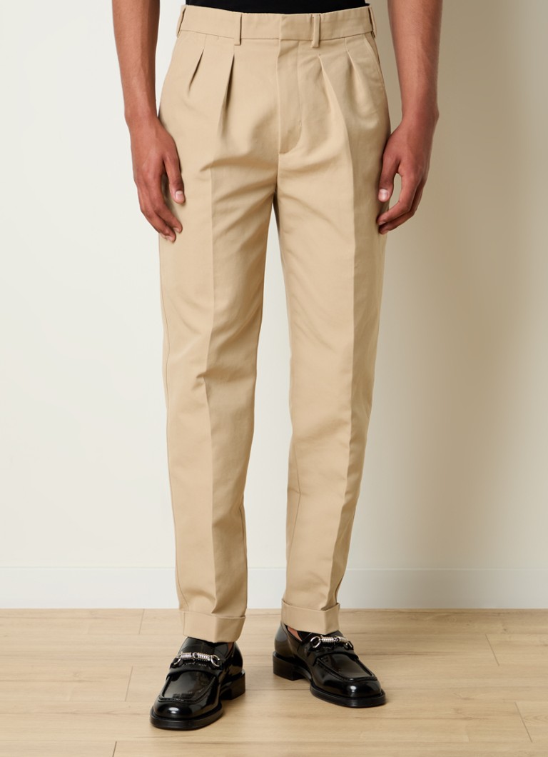 Tom Ford - Satorial - Pantaloni slim fit cu detalii plisate