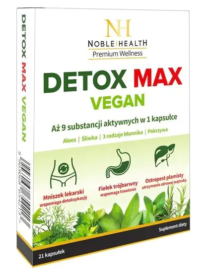 Noble Health Detox Max veganske kapsule 21 kapsula