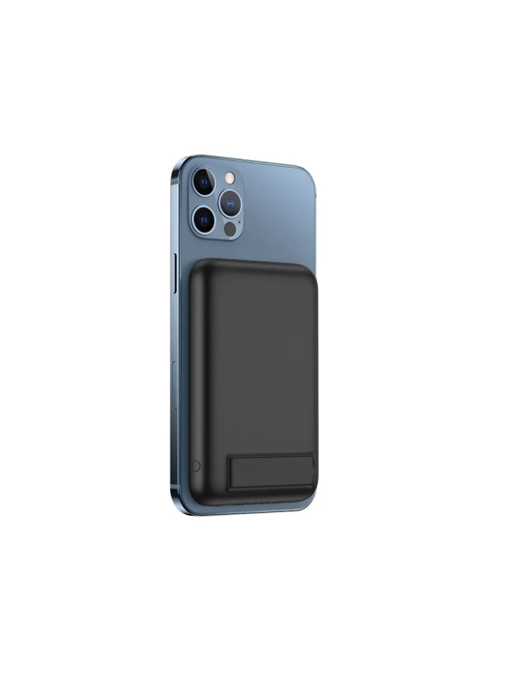 BlueStar Powerbank 5000 mAh kompatibel mit MagSafe 2A 5W W0553 schwarz in Schwarz günstig kaufen 11 cm