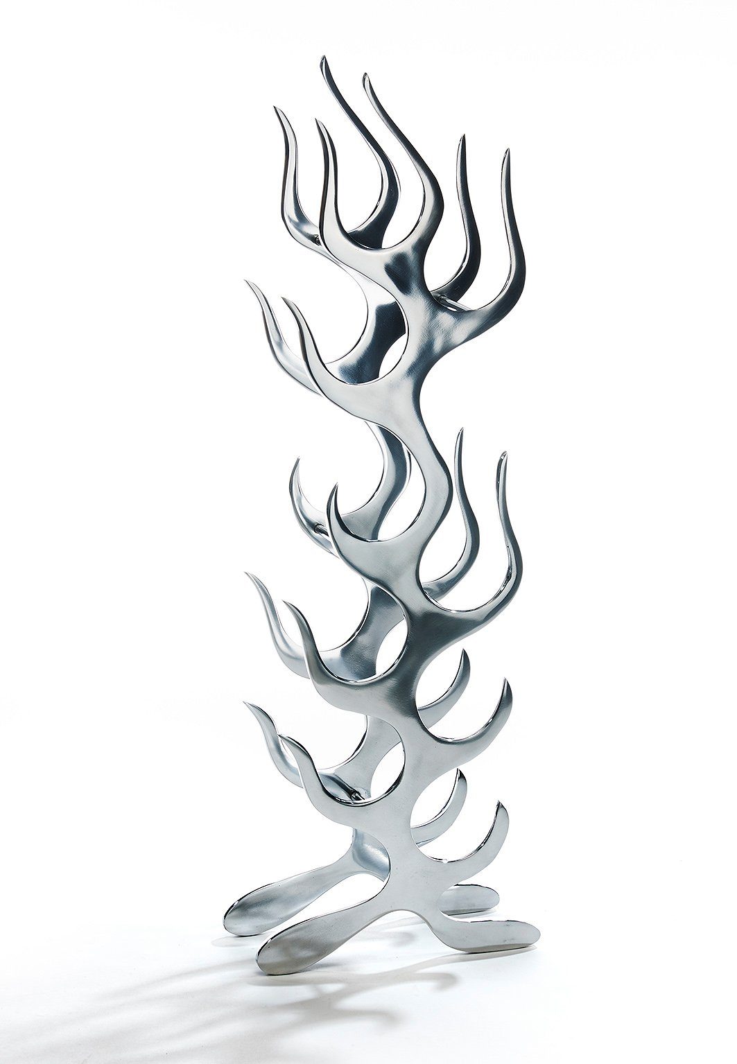 Kobolo Weinregal Flaschenhalter FLAME aus Metall für 9 Flaschen