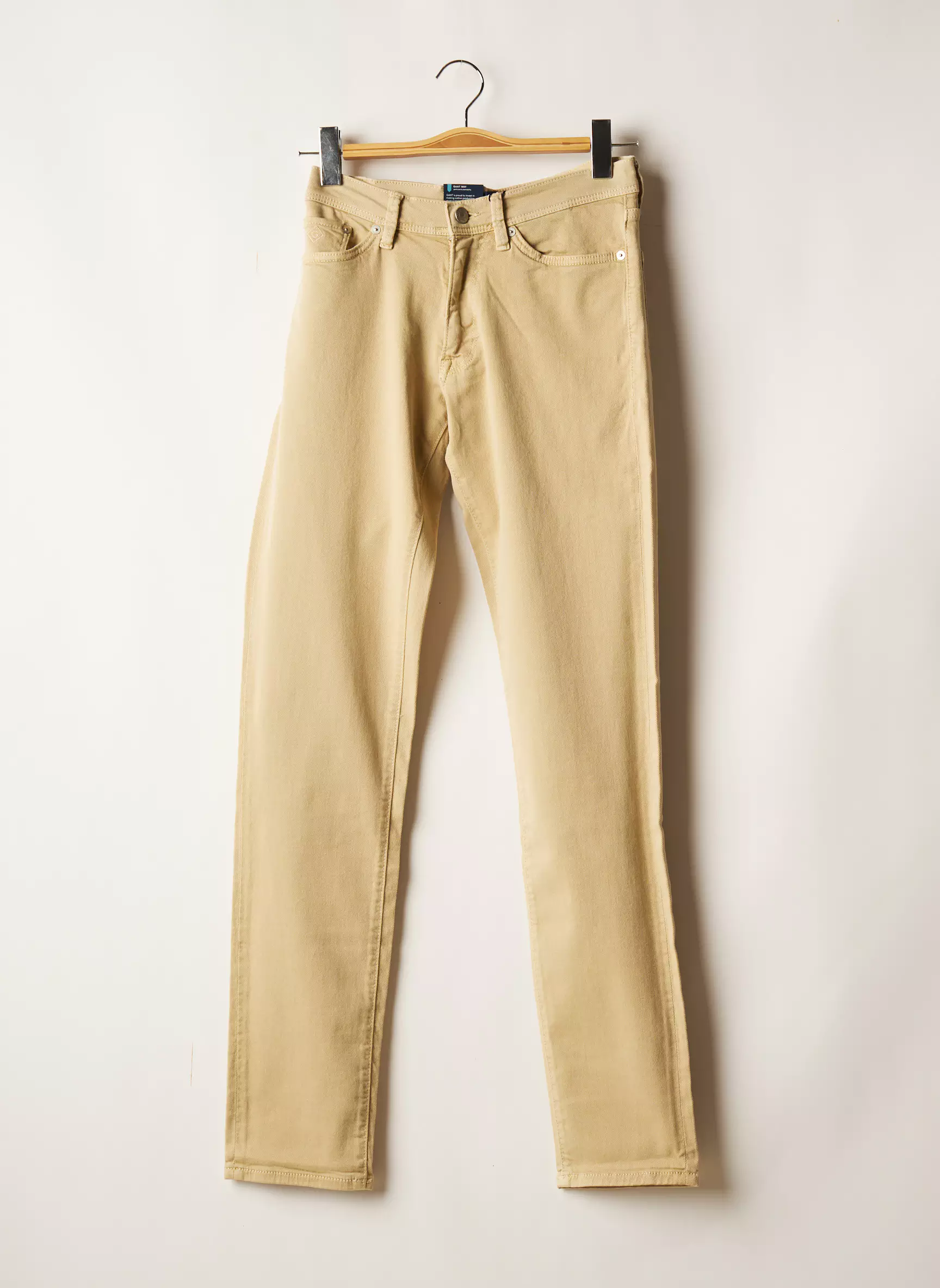Gant Jeans Coupe Slim Homme couleur beige