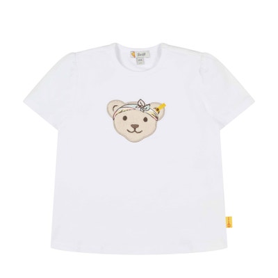 T-Shirt kurzarm, weiß für Mädchen
