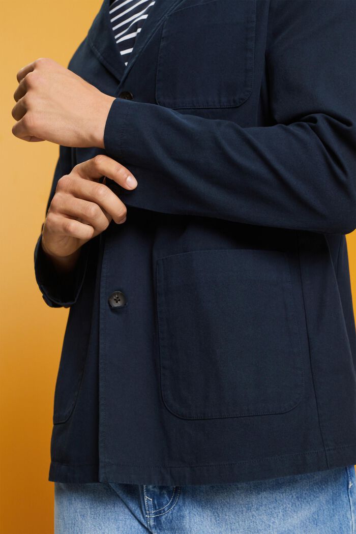 Blazerjacke aus Baumwolltwill