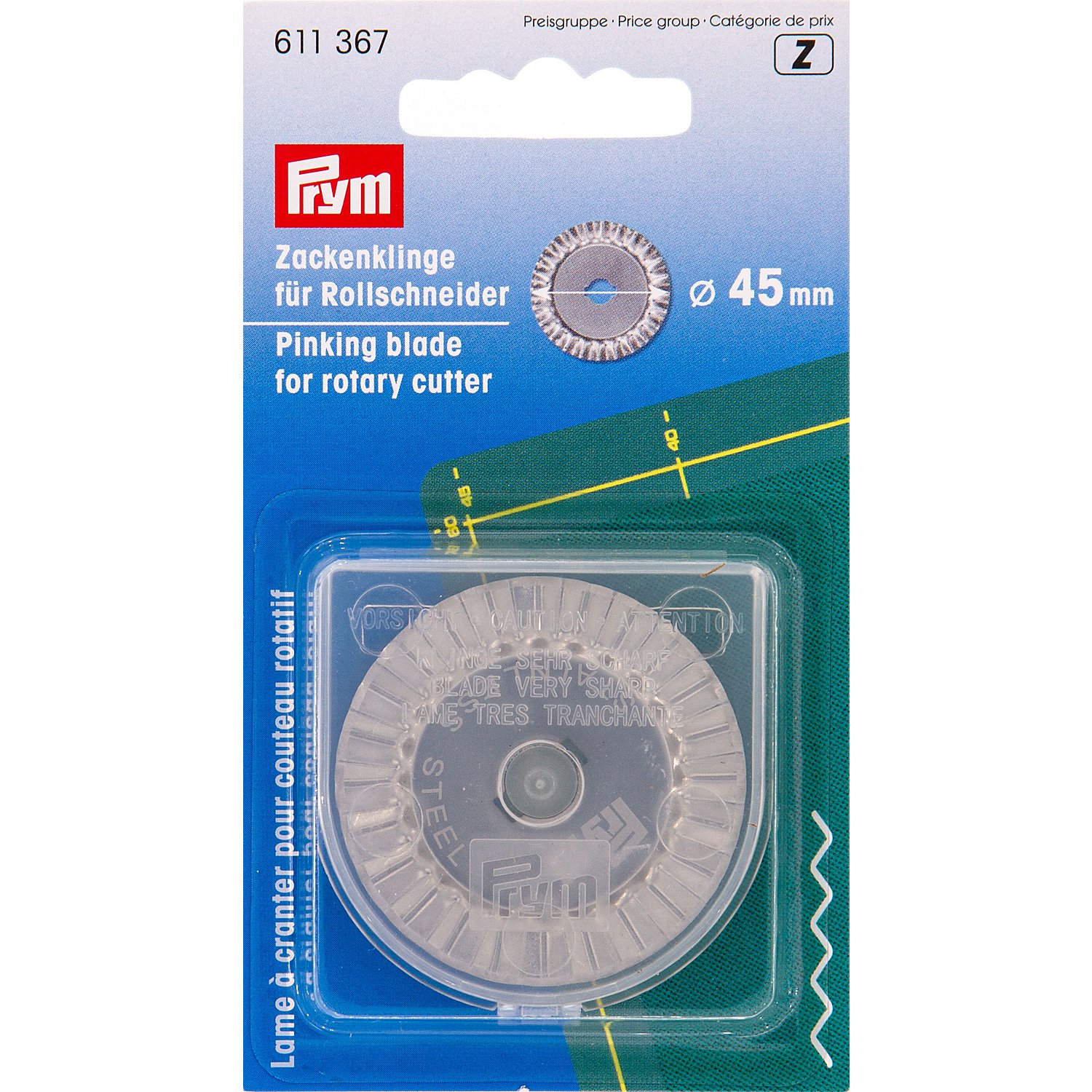 Prym Zackenklinge für Maxi Rollschneider 45 mm Ø, 1 Stück