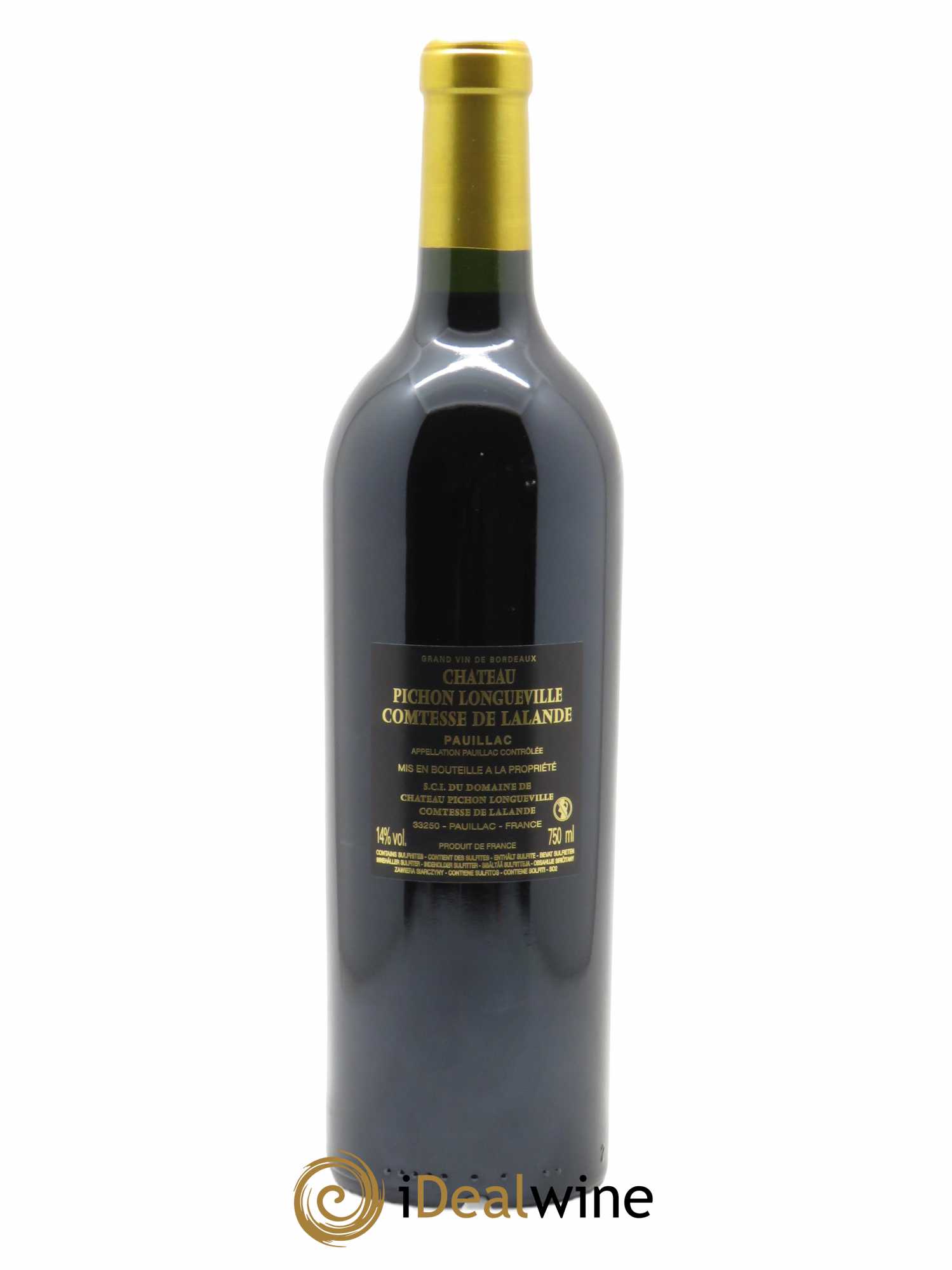 Château Pichon Longueville Comtesse de Lalande 2ème Grand Cru Classé (CBO à partir de 3 bts) 2019 - Lot de 1 Bouteille