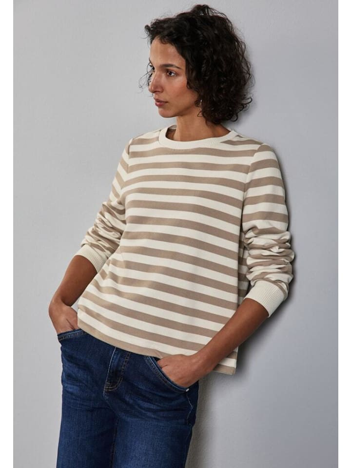 Street One Sweatshirt in safari beige günstig kaufen
