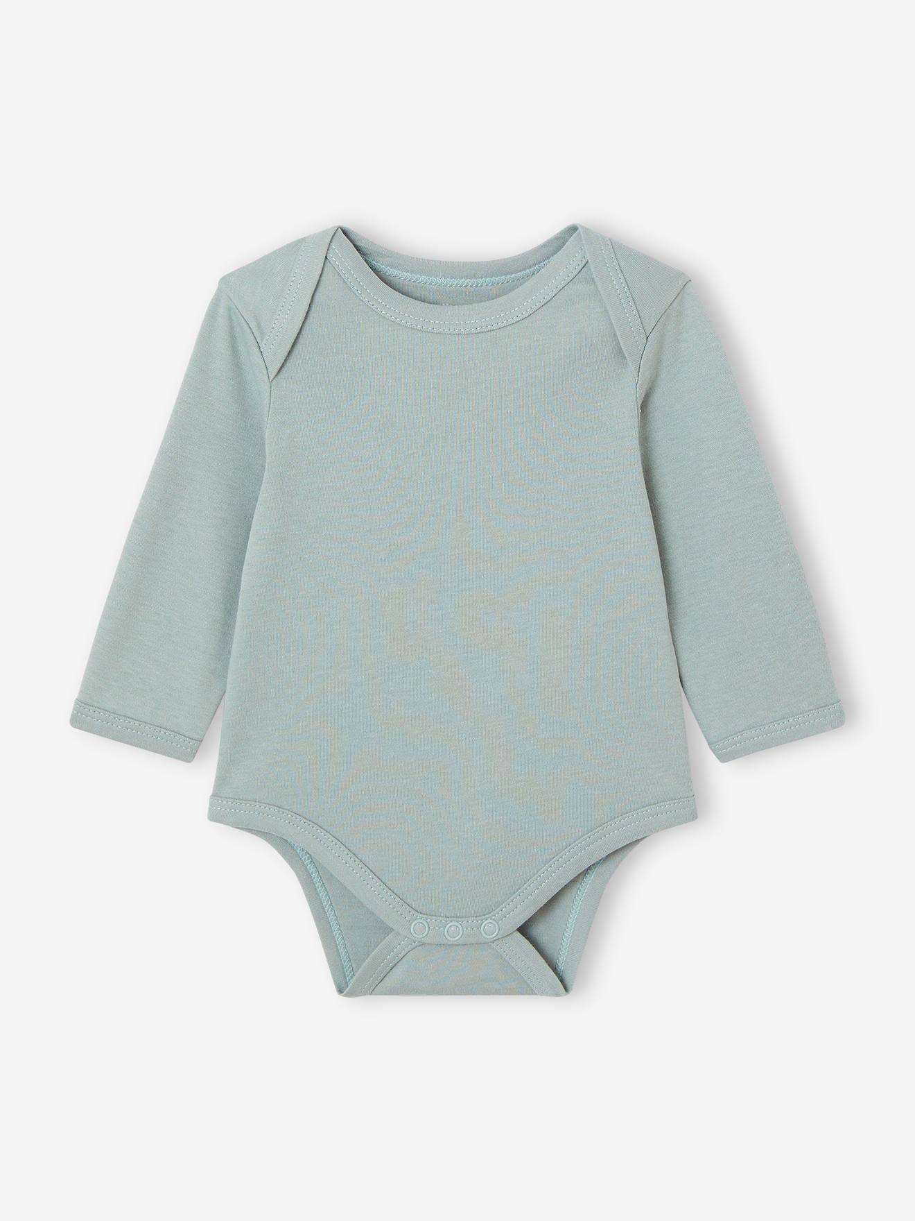 Vertbaudet Bio-Kollektion: 7er-Pack Baby Schlupfbodys BASIC Oeko-Tex - mehrfarbig