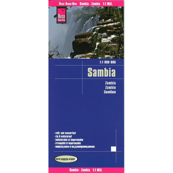 Reise Know-How Landkarte Sambia  1:1.000.000 - Straßenkarte