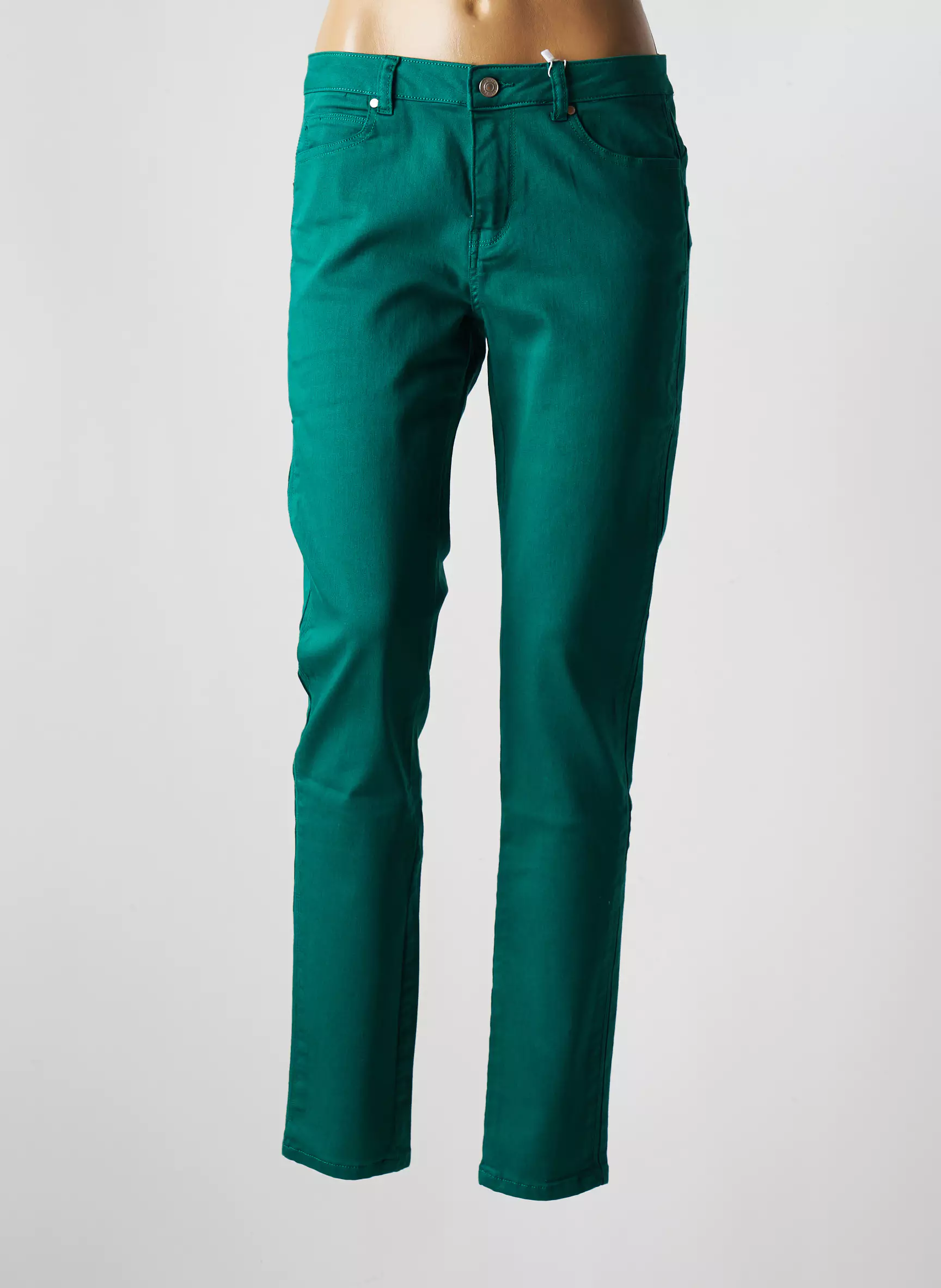 C Est Beau La Vie Pantalons Slim Femme couleur vert