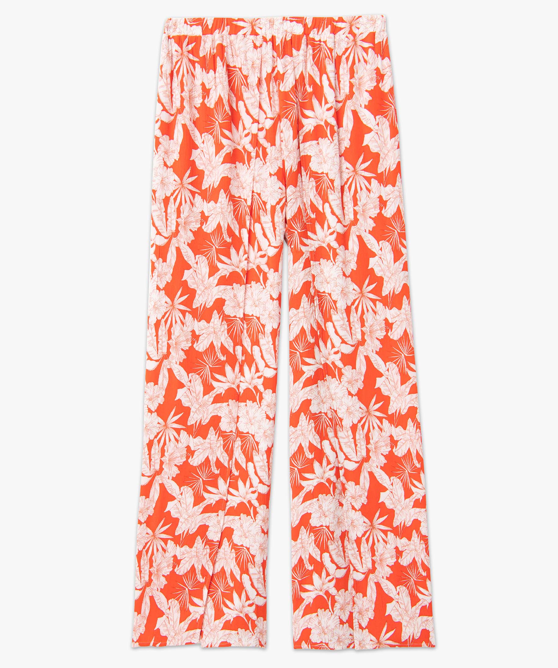 Pantalon de plage femme ouvert sur l’avant imprime | GEMO
