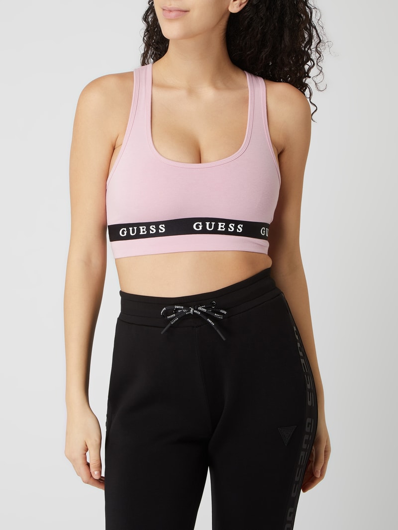 Bustier aus Bio-Baumwollmischung in rosa